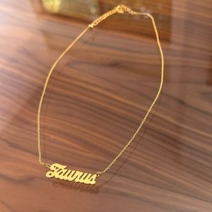 Taurus 14k Gold Plated Necklace